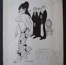 « Depuis qu'ils sont habitués aux jupes courtes, [...] », 1968.