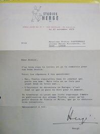 La lettre d'Hergé
