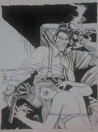 Jordi Bernet - Torpedo illustration - Illustration originale