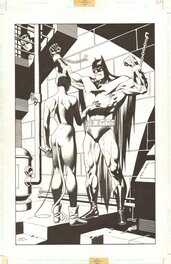 Kevin Nowlan - Nowlan: Batman Legends of the Dark Knight 50 pinup - Illustration originale