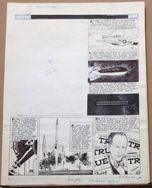 Robert Gigi - Page 30 bis - les apparitions Ovni - Dargaud - Planche originale