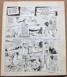 Robert Gigi - Page 55 - les apparitions Ovni - Dargaud - Planche originale