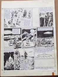 Robert Gigi - Page 84 - les apparitions Ovni - Dargaud - Planche originale