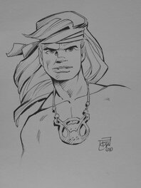 Ciro Tota - Nao, personnage principal de la série Aquablue - Original Illustration