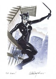 Elena Casagrande - Catwoman - Illustration originale