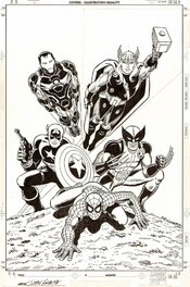 John Romita - Avengers #1 Variant Cover (The Heroic Age - 2010),John Romita Sr. - Couverture originale