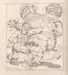 Jack Kirby - Jack Kirby vs Cruelty & Stupidity - Illustration originale