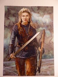 Fabrice Le Hénanff - Lagertha - Illustration originale