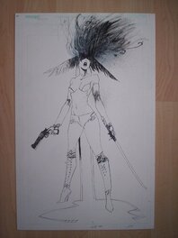 Ashley Wood - Spawn #100 rejected Cover ( Angela) , Ashley Wood - Original Cover