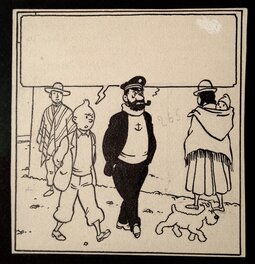Hergé Tintin et le Temple du Soleil Case et Bandeau Titre