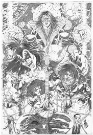 Adriano Batista - Kiss Pin Up by Adriano Batista - Original Illustration