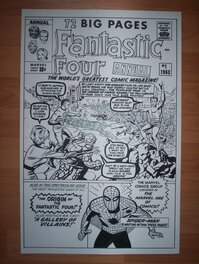 Bruce McCorkindale - Fantastic Four Annual #1 Unused Cover / Recreation ,Jack Kirby,Bruce McCorkindale - Couverture originale