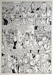 Frank Margerin - Lucien - Lulu s'maque - Planche originale