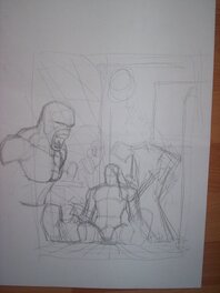 Whilce Portacio - Spawn #185 layout sketch,Whilce Portacio - Original art