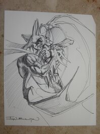 John Bolton - Batman:manbat #2 page 48 top left panel prelim,John Bolton - Original art