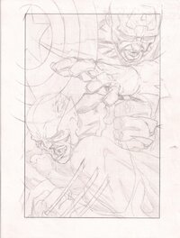 Joe Quesada - Wolverine Origins #4 Cover prelim ,Joe Quesada - Couverture originale