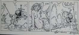 Planche originale - Doron le calvite : La sirène