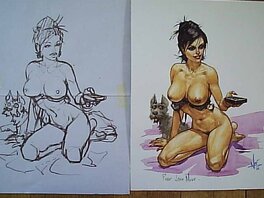 Dessin préparatoire Dessin préparatoire