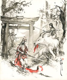 Saverio Tenuta - Commission "Guardians of the Tori" - Illustration originale