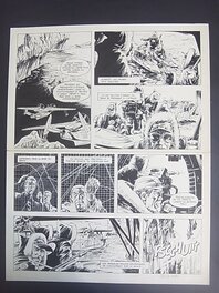 William Vance - Bob Morane - Operation Chevalier Noir p 19 - Planche originale