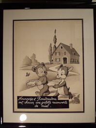 L'illustration encadrée. L'illustration encadrée.