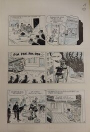 Planche originale - Les Pieds Nickelés Banquiers p.18