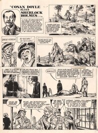 Franz - Sherlok Holmes 4 pages - Planche originale