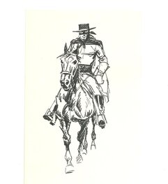 Jean Pape - Etude pour Zorro - Original art