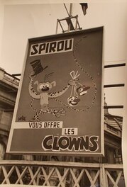 André Franquin - Cliché Dupuis 05 / SPIROU vous offre les Clowns, circa 1955. - Original art