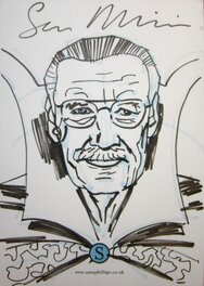 Stan Lee (Marvel Mastermind)sketch,Sean Phillips