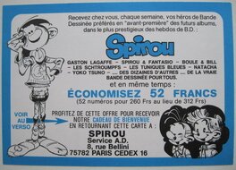 Bulletin d'abonnement au beau Journal de SPIROU.