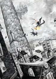 Timothée Leman - Gravity Rush - Illustration originale