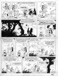 Raymond Macherot - Le concerto por Croque-monsieur. Pl5.1990 - Planche originale