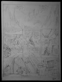 Yoann - Donjon - Monsters T6 - Du ramdam chez les brasseurs - crayonné de la page 1 - Original art