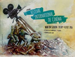 Fabrice Le Hénanff - Affiche festival "War on screen" - Illustration originale