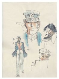 Rubén Pellejero - Corto Maltese et Rasputin. - Original Illustration