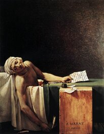 Tableau "La mort de Marat", par David