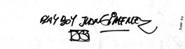 Signature au dos