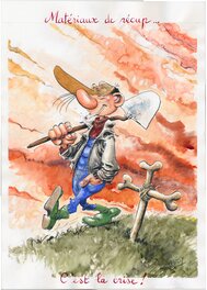 Marc Hardy - Pierre Tombal, illustration - Illustration originale