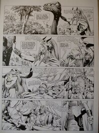 Jean-Yves Mitton - Chroniques Barbares tome 5 planche 17 - Planche originale