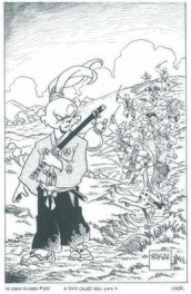 Stan Sakai - Stan Sakai , Usagi Yojimbo cover nr.125 - A town called Hell (part 2) - Couverture originale