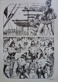 Milo Manara - "il VASCELLO FANTASMA" - Planche originale