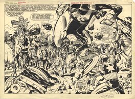 Jack Kirby - Les Tuniques Bleues                 (A.K.A Marvel Treasury Special: Captain America's Bicentennial  Battles) - Comic Strip