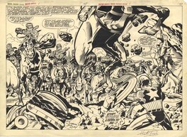 Captain America - Planche originale