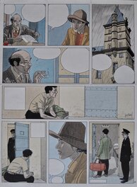 André Juillard - Eléna de profil et Victor en taule ! - Planche originale