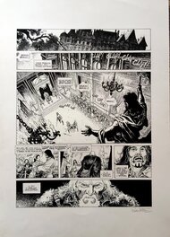 Joël Parnotte - Le Maître d'armes - planche 88 - Planche originale