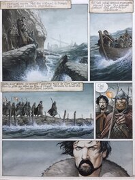 Planche originale - Delaby - "La complainte des landes perdues - Moriganes" -Planche 1