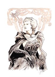 Djief - Le crépuscule des dieux - Original Illustration