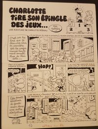 Jean-Claude Poirier - Charlotte POIREAU - Histoire complète 8 planches - Planche originale