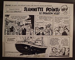 Marc Wasterlain - Jeannette Pointu n° 0, Le Dragon vert, planche 10, strips A et B, 1982. - Comic Strip